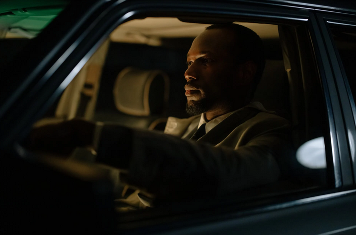 a man in the car